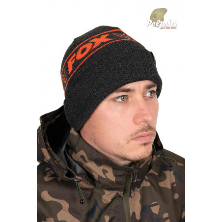 Fox Zimná čiapka Collection Beanie Hat Black & Orange