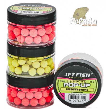 Jet Fish Feeder Mini Pop-Up 9mm 20g - Broskyňa N-Butyric