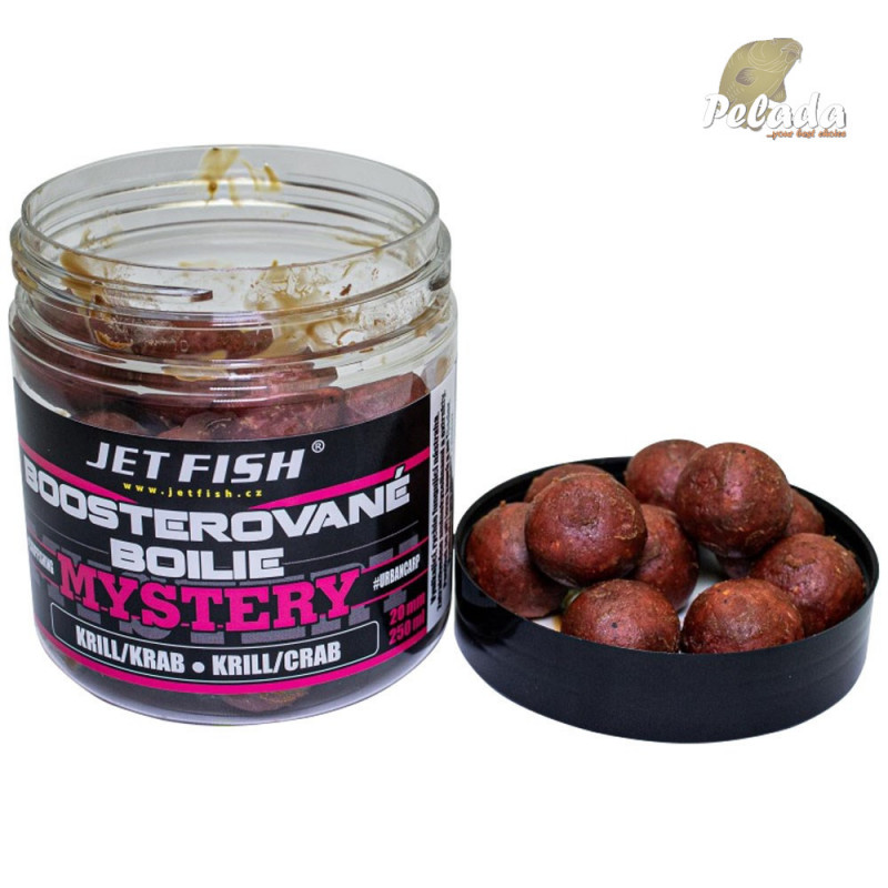 Jet Fish Mystery Boilies v dipe 250ml 20mm - Krill Krab