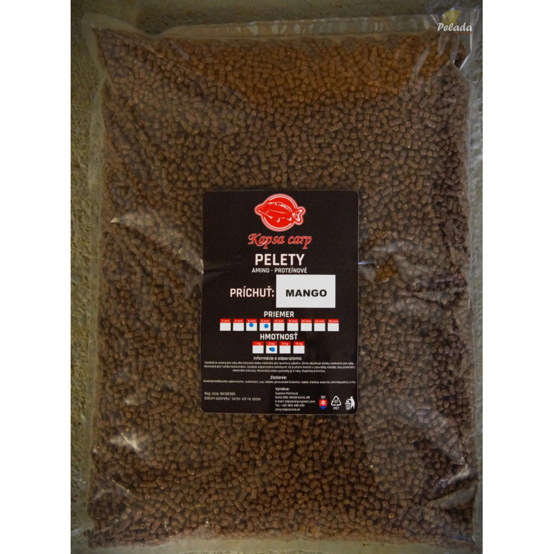 Kapsa Carp Pelety 1kg - Mango