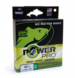 PowerPro Spletaná Šnúra Zelená Moss Green 135m - 0,10mm 5kg 18lb