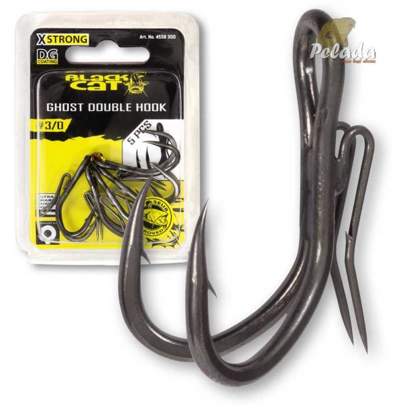 Black Cat Dvojháčik Ghost Double Hook DG Coating 5ks - veľ. 6/0