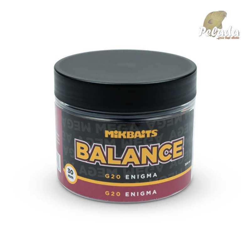 Mikbaits Vyvážené Boilies Mega Balance 300ml - G20 Enigma 30mm