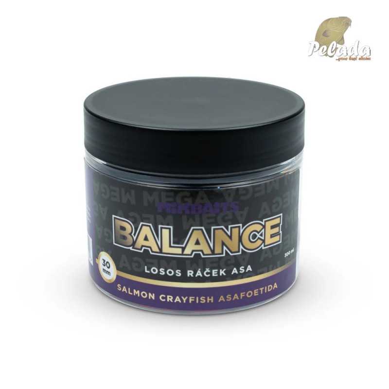 Mikbaits Vyvážené Boilies Mega Balance 300ml - Losos Ráček Asa 30mm