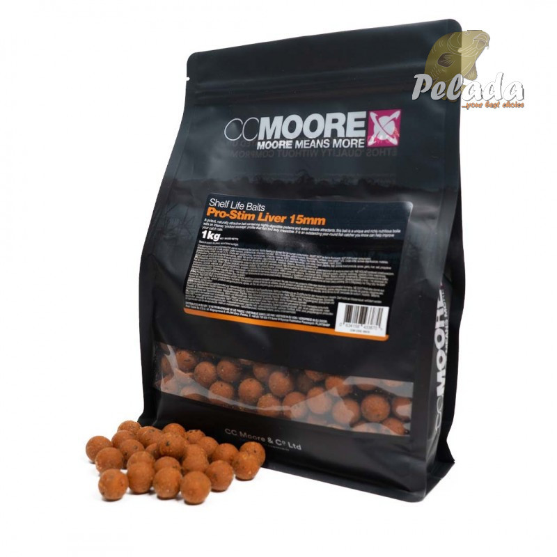 CC Moore Hotové Boilies Pro-Stim Liver 1kg