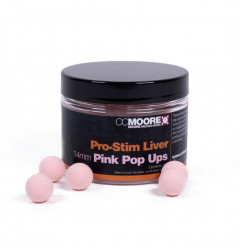 CC Moore Plávajúce Boilies Pro-Stim Liver Pink Pop-Ups 14mm 45ks