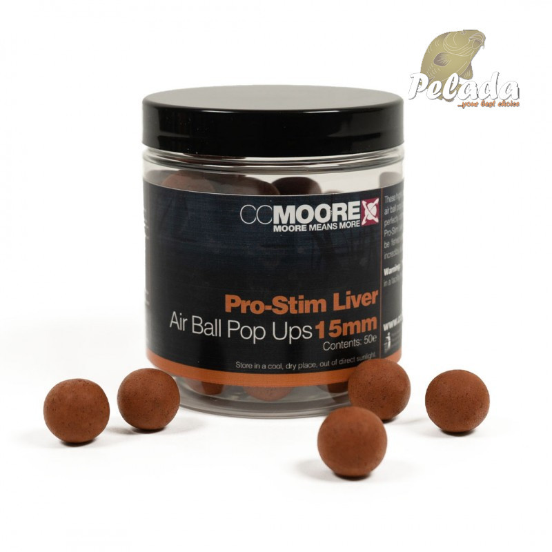 CC Moore Plávajúce Bolies Pro-Stim Liver Air Ball Pop-Ups 15mm 50ks