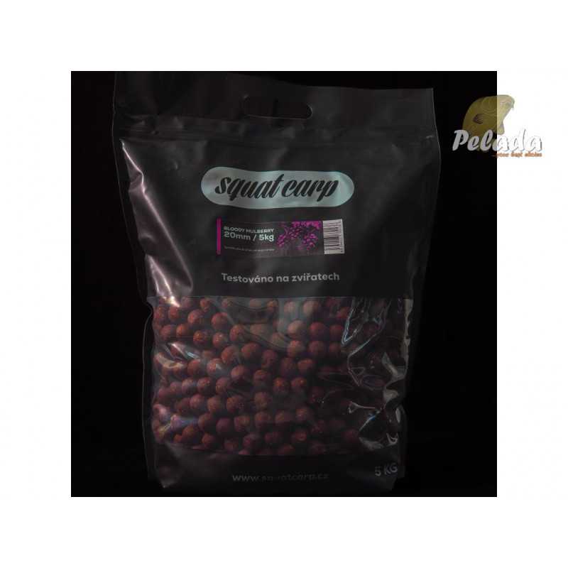 SQUAT Carp Hotové Boilies 5kg - BLOODY MULBERRY