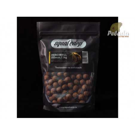 SQUAT Carp Hotové Boilies 1kg - HERO KRILL