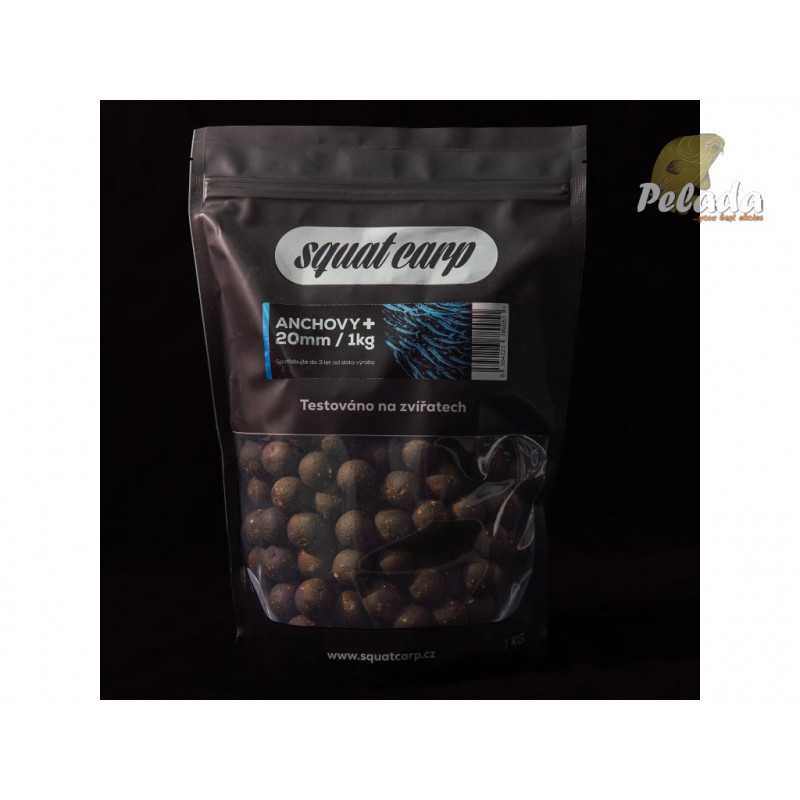 SQUAT Carp Hotové Boilies 1kg - ANCHOVY+