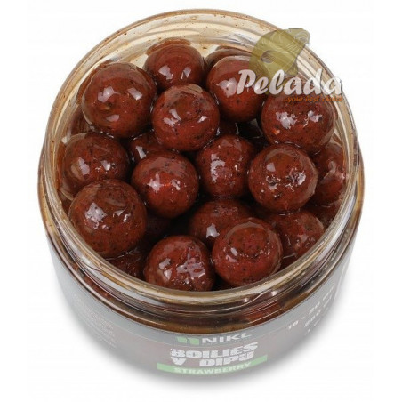 Nikl Boilies v dipe 250g - Strawberry Jahoda