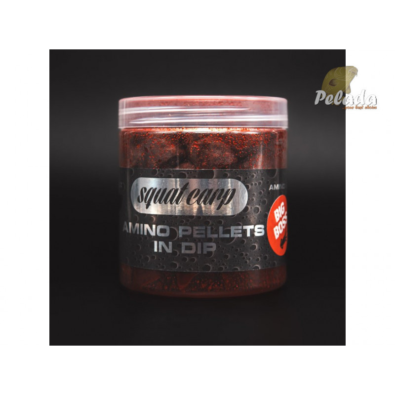 SQUAT Carp AMINO Pelety v dipe 15mm 180g - BIG BOSS