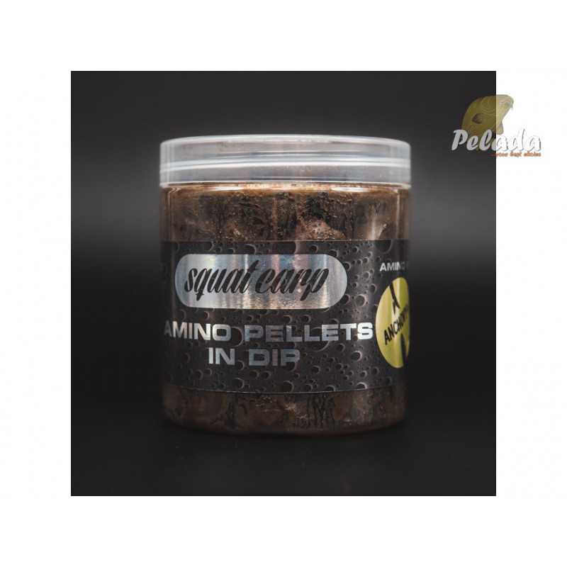 SQUAT Carp AMINO Pelety v dipe 15mm 180g - ANCHOVY+