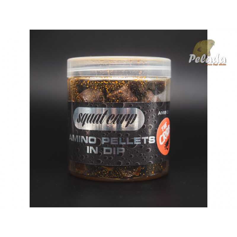 SQUAT Carp AMINO Pelety v dipe 15mm 180g - THE CRAB