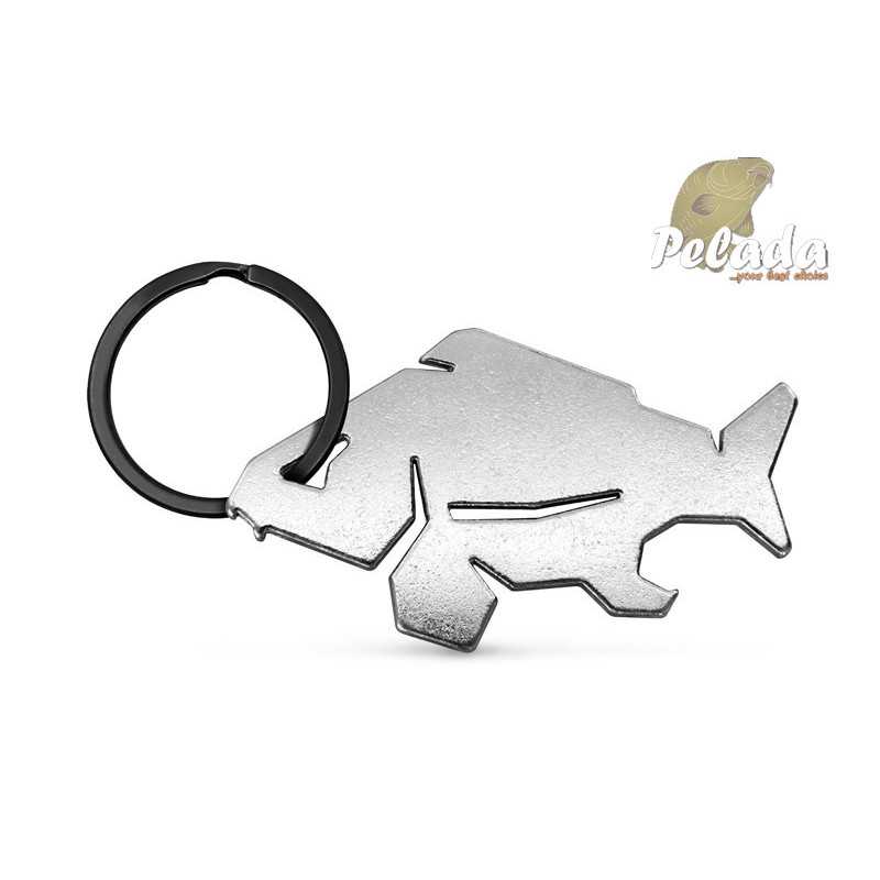 Kľúčenka s otváračom na fľaše Delphin CARPENER strieborná