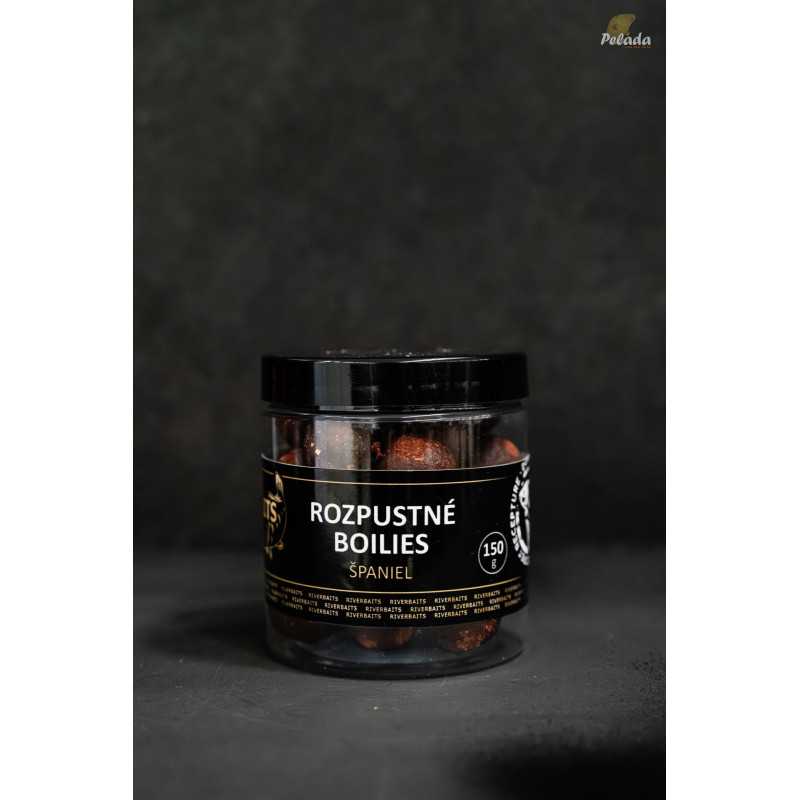RIVERBAITS Rozpustné Boilies ŠPANIEL 150g