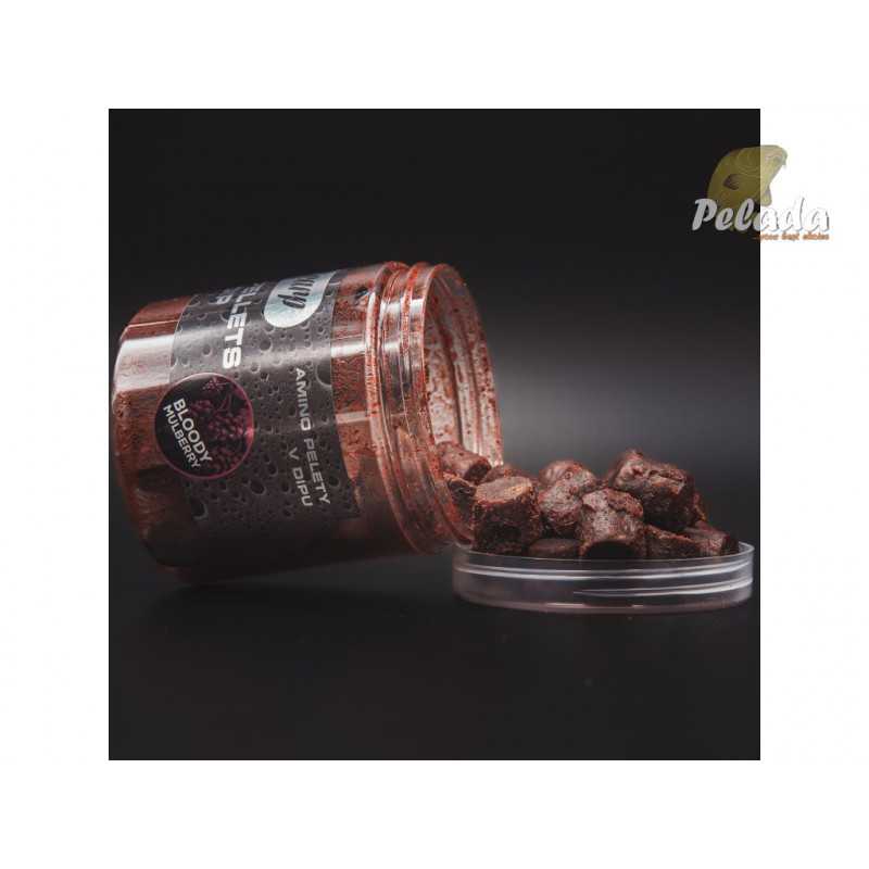 SQUAT Carp AMINO Pelety v dipe BLOODY MULBERRY 15mm 180g