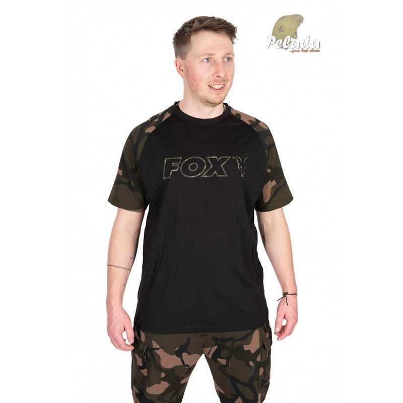 Fox Tričko Black Camo Outline T-Shirt