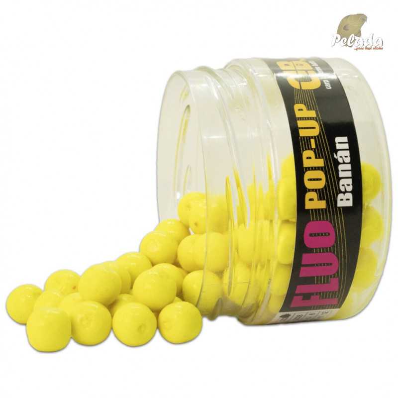 Carp Inferno Plávajúce Pop-Up Boilies Fluo 12mm 200ml Banán