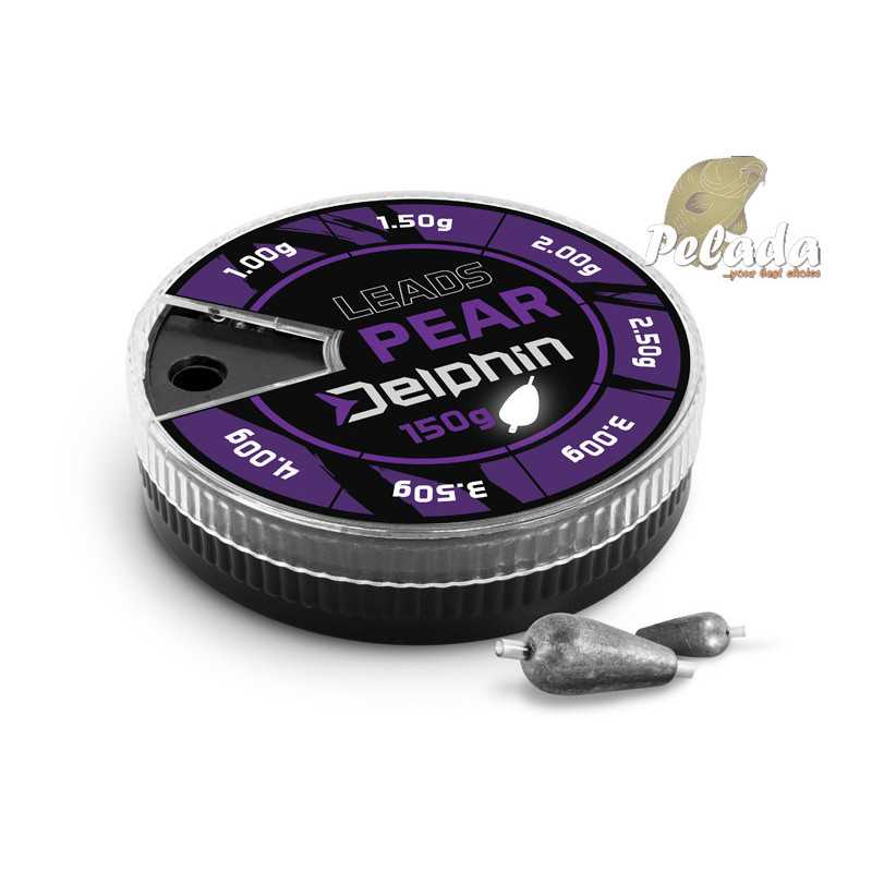 Delphin LEADS hruška s bužírkou sada 150g / 1,0-4,0g