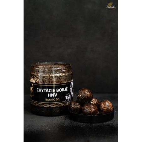 RIVERBAITS HNV Chytacie Boilies v dipe BONITO SQ / Squid Oliheň 150g