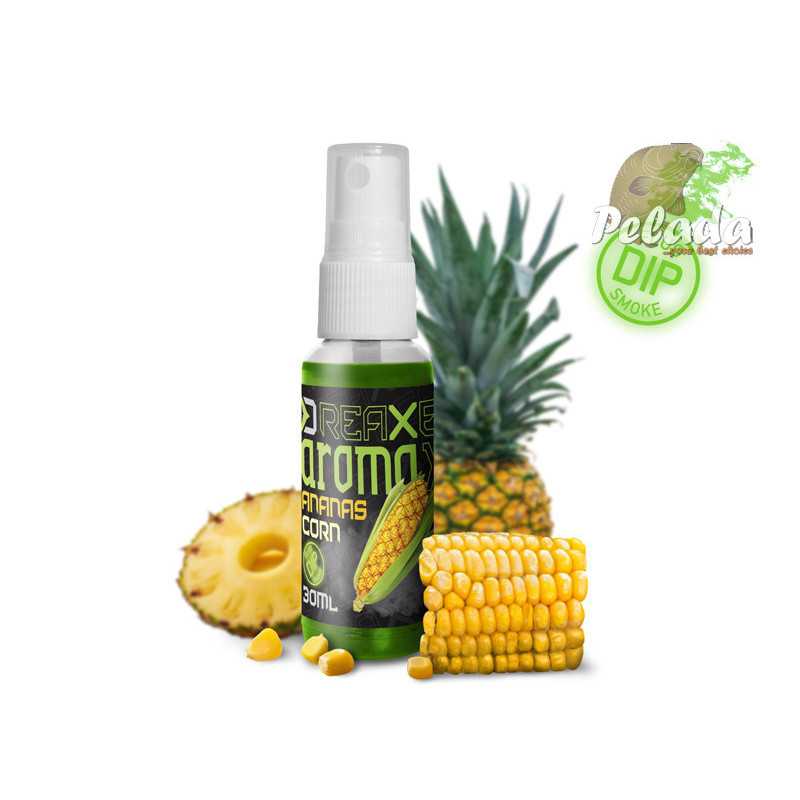 Dipovací sprej Delphin AromaX 30ml Kukurica-Ananás fluo zelený