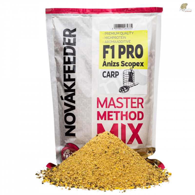 NOVÁKFEEDER Krmivo Master Method Mix 800g - F1 PRO Aníz Scopex