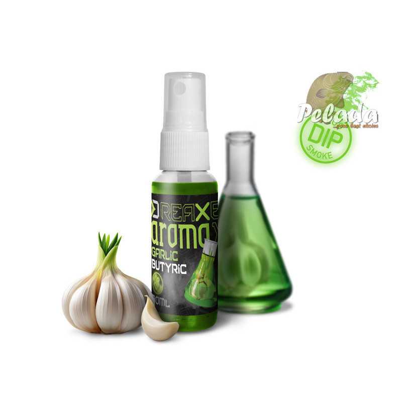 Dipovací sprej Delphin AromaX 30ml Cesnak-Butyric fluo zelený