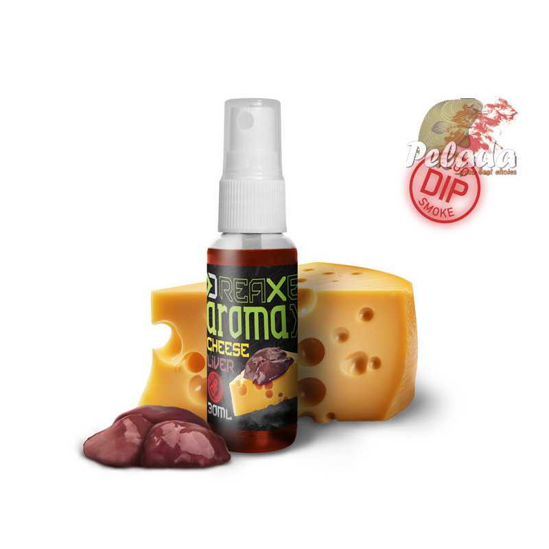 Dipovací sprej Delphin AromaX 30ml Syr-Pečeň červený