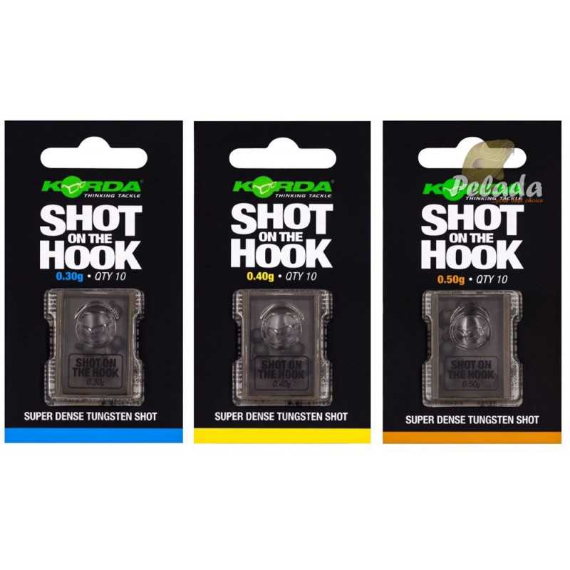Korda Tungsten Závažie Shot on the Hook 10ks - 0,50g