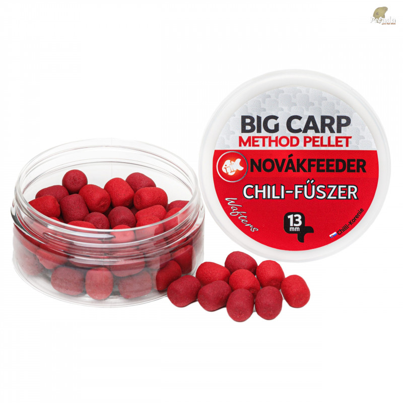 NOVÁKFEEDER Big Carp Method Pellet Wafters 13mm 30g - Chilli & Korenie