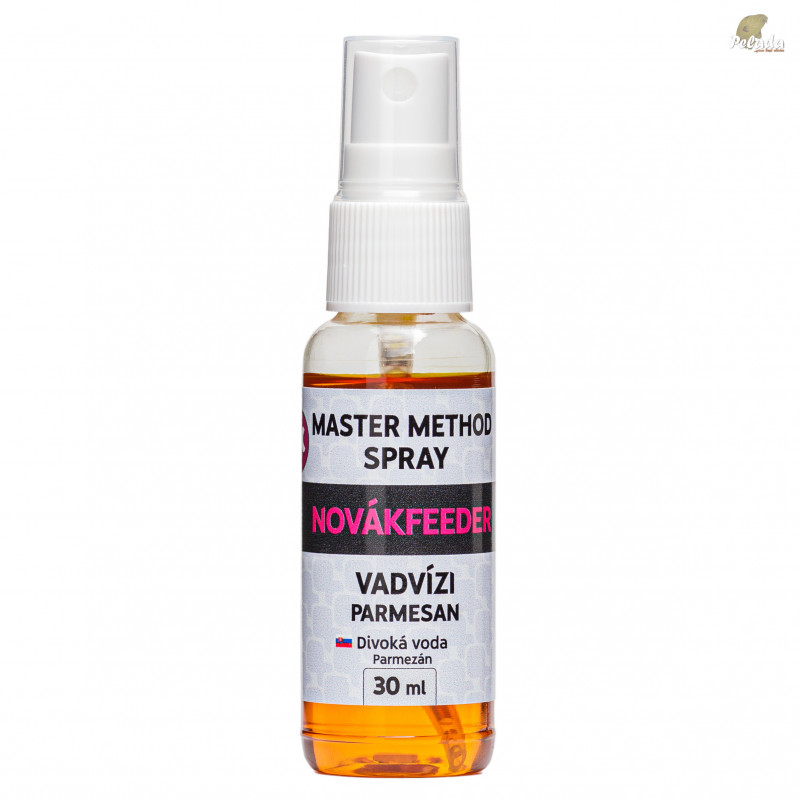 NOVÁKFEEDER Master Method Aroma Spray 30ml - Vadvízi Syr Parmezán
