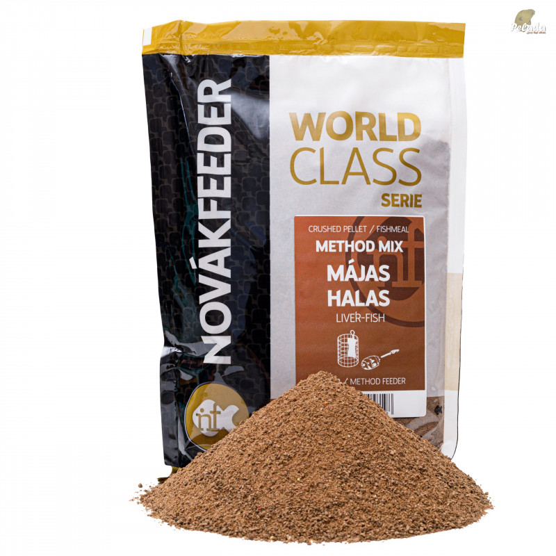 NOVÁKFEEDER Krmivo World Class Method Mix 800g - Pečeň Ryba