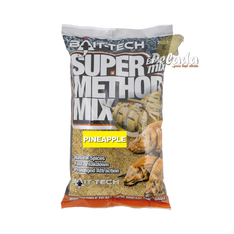 Bait-Tech krmítková zmes Super Method Mix Pineapple Ananás 2 kg