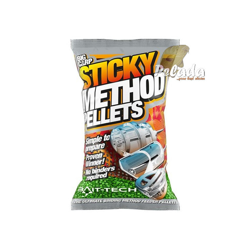 Bait-Tech pelety Sticky Method Micro Green 700g
