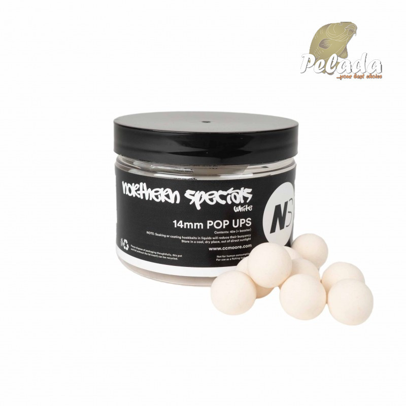CC Moore Plávajúce Boilies NS1 Pop-Ups White Biela 13-14mm 45ks