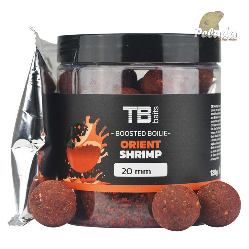 TB Baits Boosterované Boilies v dipe Orient Shrimp 120g