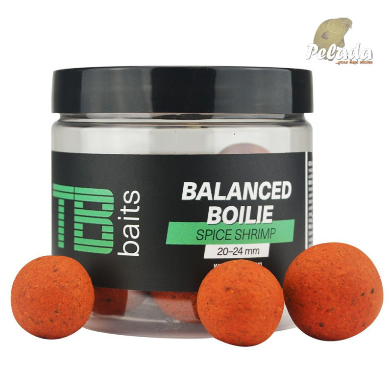 TB Baits Vyvážené Boilies Balanced + Atraktor Spice Shrimp 100g 20-24mm