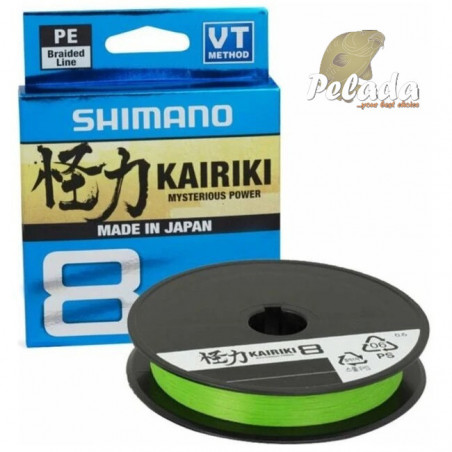 Shimano Pletená Šnúra Kairiki 8 Mantis Green Zelená 0,20mm 17,1kg 150m