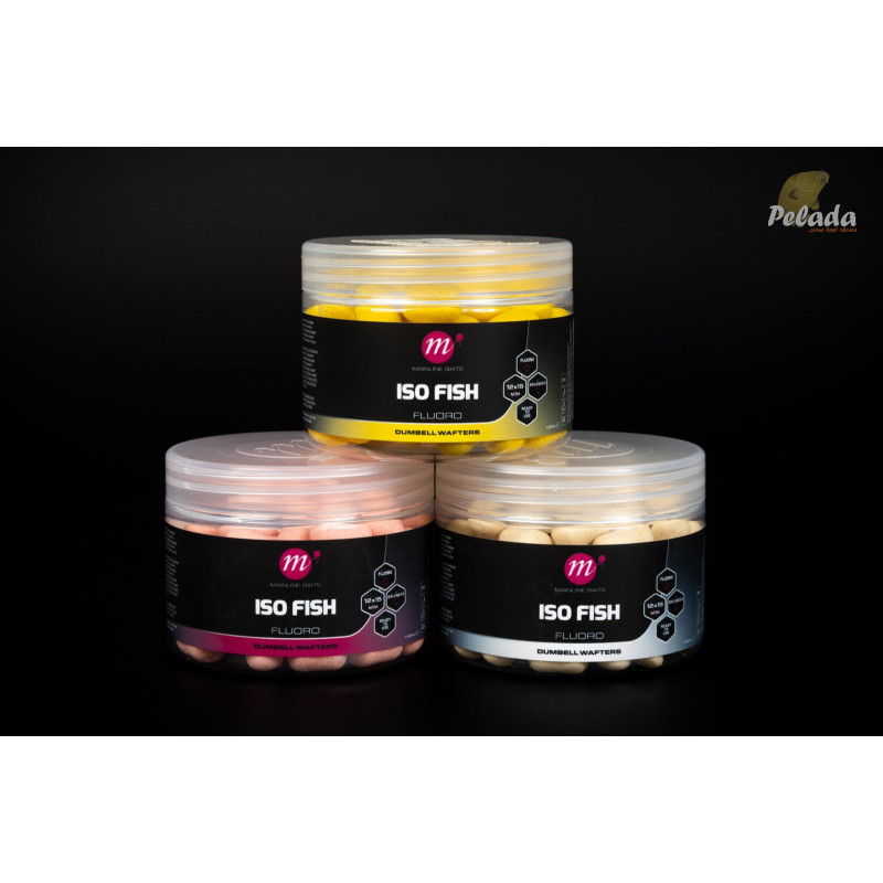 Mainline ISO Fish Fluoro Dumbell Wafters 12x15mm 150ml Yellow