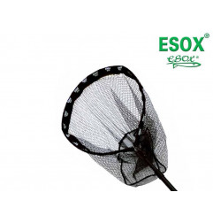 ESOX Podberák s pevným rámom a pogumovanou sieťkou + Rukoväť