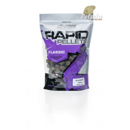 Mivardi Rapid pelety Classic Halibut 12mm 1kg