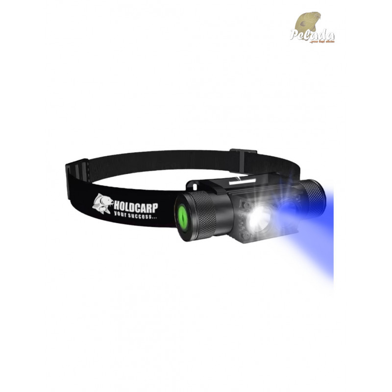 HOLDCARP Čelová Lampa SuperBright UV/WHITE 3350mAh Headlamp