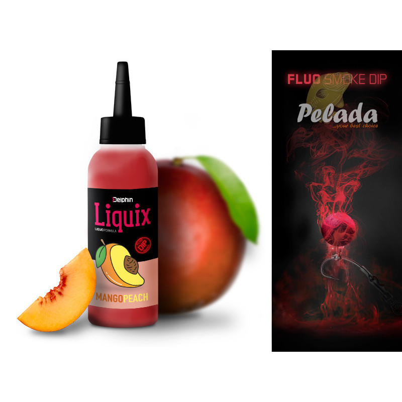 Fluo dip D SNAX LiquiX Mango-Broskyňa 100ml