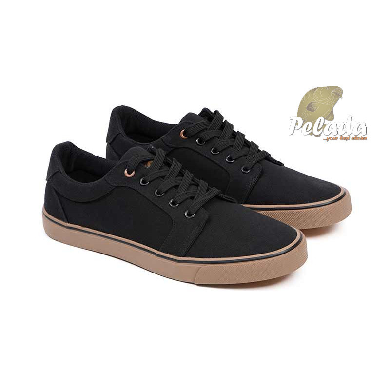 Fox Tenisky Black Canvas Shoe