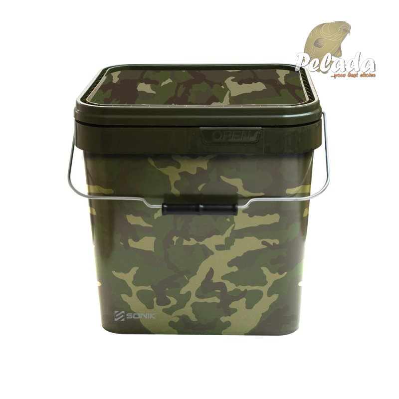 Sonik Vedro Camo Square Bucket 17l