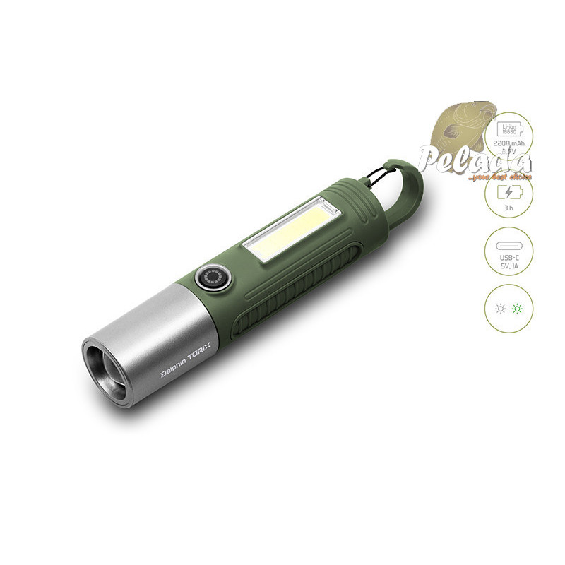 Kempingové svietidlo Delphin Torix 2,8W 170lm 2200mAh