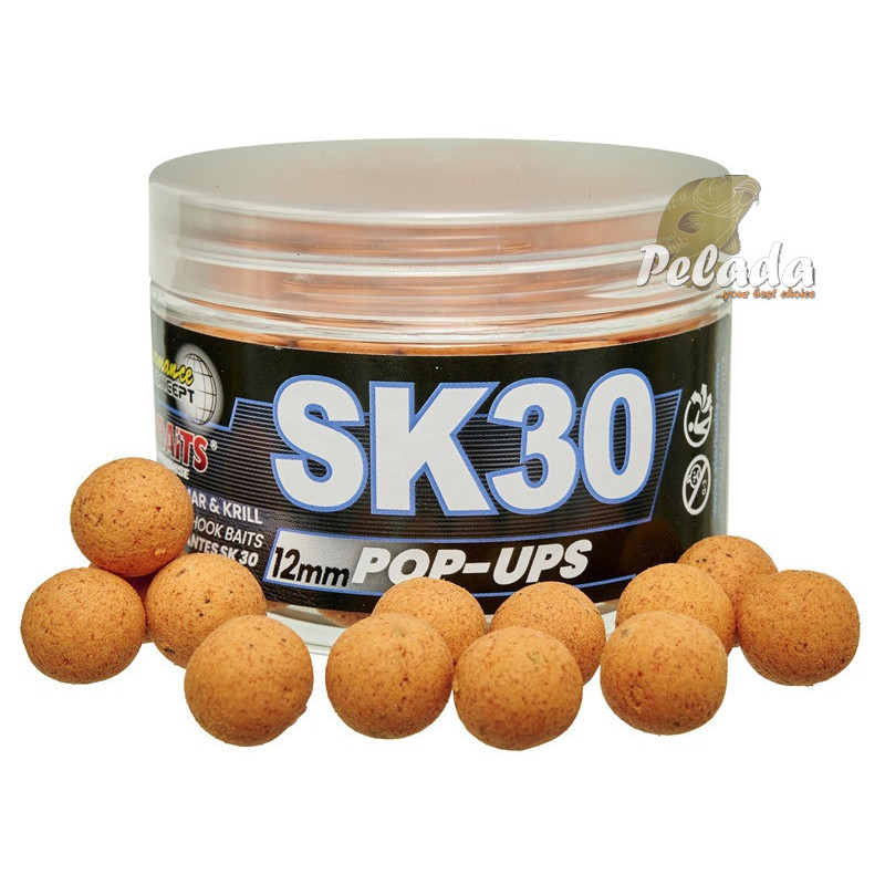 Starbaits Plávajúce Boilies Pop-Ups SK30 50g
