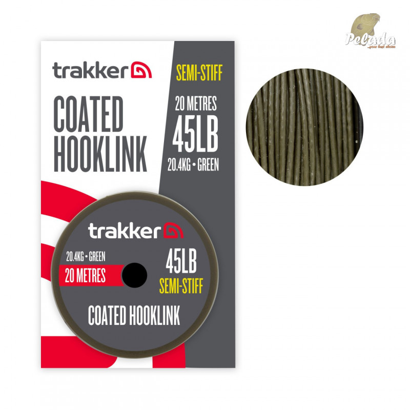 Trakker nadväzcová šnúra Semi Stiff Coated Hooklink 45lb 20,4kg 20m