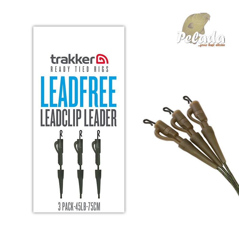 Trakker Hotová Montáž Leadfree Leadclip Leader 75cm 45lb 3ks